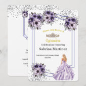 Einladung La Quinceanera (Vorne/Hinten)