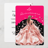 Einladung La Quinceanera (Vorne/Hinten)