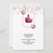 Einladung La Quinceanera (Rückseite)