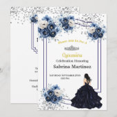 Einladung La Quinceanera (Vorne/Hinten)