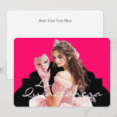 Einladung La Quinceanera (Vorne/Hinten)