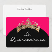 Einladung La Quinceanera (Vorne/Hinten)