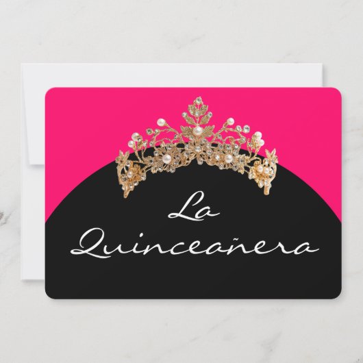 Einladung La Quinceanera (Vorderseite)