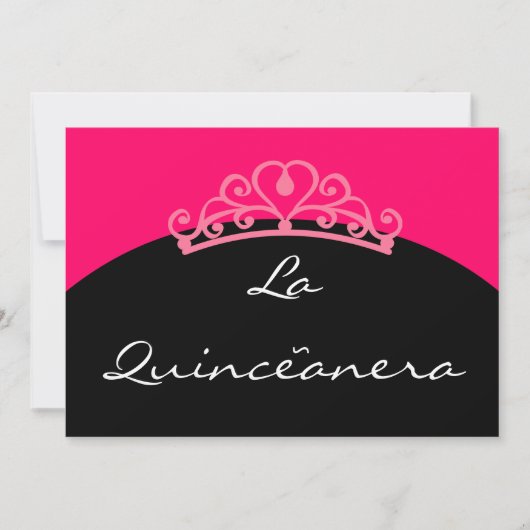 Einladung La Quinceanera (Vorderseite)