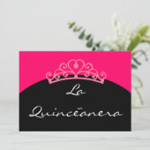 Einladung La Quinceanera (Stehend Vorderseite)