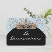 Einladung La Quinceanera (Stehend Vorderseite)