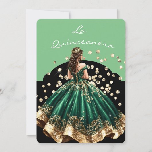 Einladung La Quinceanera (Vorderseite)