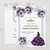 Einladung La Quinceanera (Vorne/Hinten)