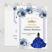 Einladung La Quinceanera (Vorne/Hinten)