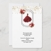 Einladung La Quinceanera (Rückseite)