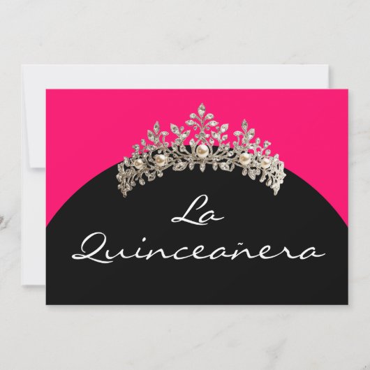 Einladung La Quinceanera (Vorderseite)