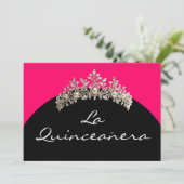 Einladung La Quinceanera (Stehend Vorderseite)