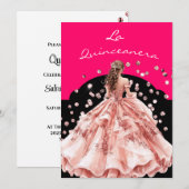 Einladung La Quinceanera (Vorne/Hinten)