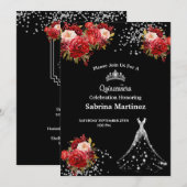 Einladung La Quinceanera (Vorne/Hinten)