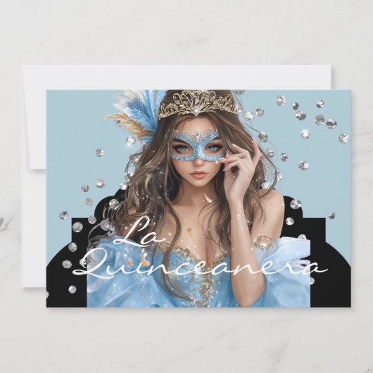 Einladung La Quinceanera (Vorderseite)