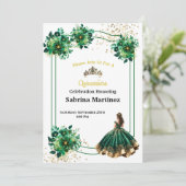 Einladung La Quinceanera (Stehend Vorderseite)