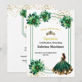 Einladung La Quinceanera (Vorne/Hinten)