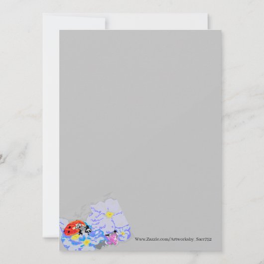 Einladung { Ladybug } (Rückseite)