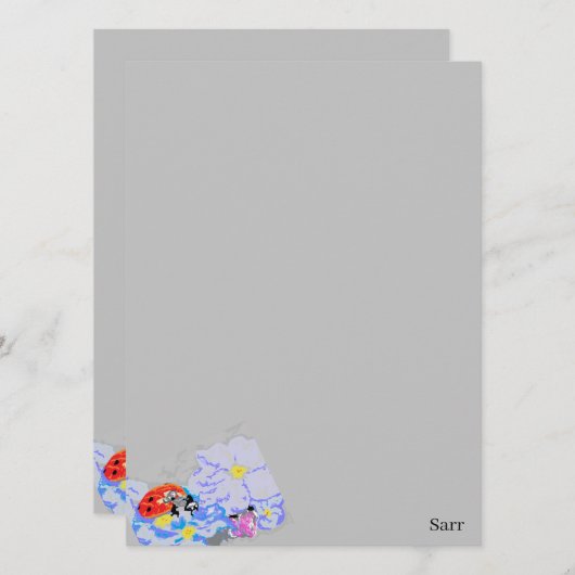 Einladung { Ladybug } (Vorne/Hinten)