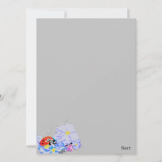 Einladung { Ladybug } (Vorderseite)