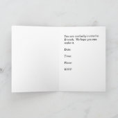 Einladung, Lavendel und Spitzen Einladung (Innenseite)