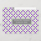 Einladung Lila Grau (Vorne/Hinten)