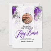 Einladung Lila White (Vorderseite)