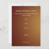 Einladung Lion am Tor (Rückseite)