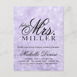 Einladung - Lit Lila Glit Fab Future Frau Bridal