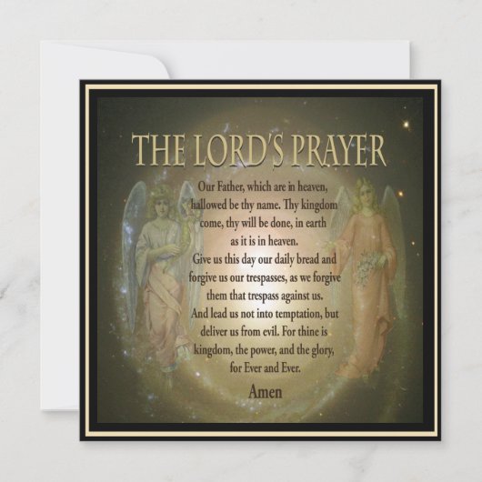 Einladung | Lord's Prayer (Vorderseite)