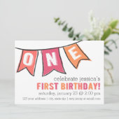 Einladung - Mädchen (Stehend Vorderseite)