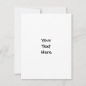 Einladung maltesischer Hund (Rückseite)