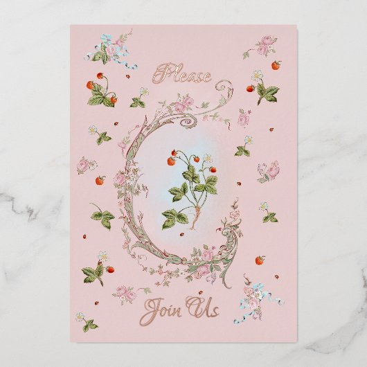 Einladung Marie Antoinette Versailles Baroque (Vorderseite)