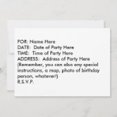 Einladung - Martinis Going, Going, GONE (Rückseite)