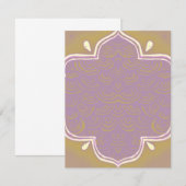 Einladung Mehndi Henna Frame Rosa (Vorne/Hinten)