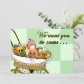 EINLADUNG - MEHRERE ZWECKE - KARTOFFELBABY (Stehend Vorderseite)