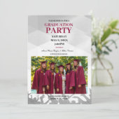 Einladung mehrerer Graduate Graduate Party (Stehend Vorderseite)