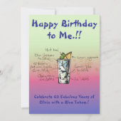 Einladung meiner Blue Tahoe Geburtstagsparty (Vorderseite)