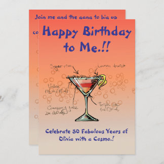 Einladung meiner kosmopolitischen Geburtstagsparte