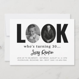 Einladung Minimalistischer Erwachsener zum Geburts