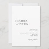 Einladung Minimalistischer Hochzeitsstiftung (Vorderseite)