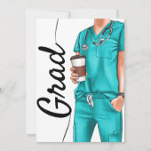 Einladung Minimalistischer RN-Abschluss (Vorderseite)