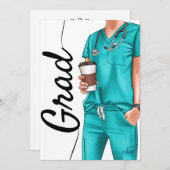 Einladung Minimalistischer RN-Abschluss (Vorne/Hinten)