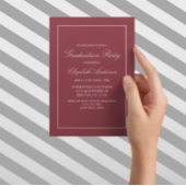 Einladung Minimalistischer roter Abschluss