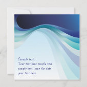 Einladung mit abstraktem Hintergrund (Rückseite)