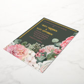 Einladung mit Aquarellfarben-Blume (Gedreht)