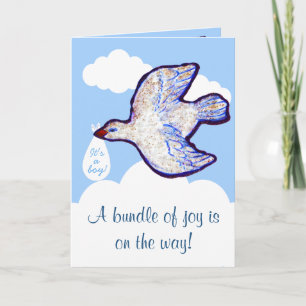 Einladung mit Baby Bird auf Cloud