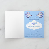 Einladung mit Baby Bird auf Cloud (Innenseite)
