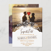 EINLADUNG MIT BILDERN POSTKARTE (Vorne/Hinten)