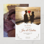 EINLADUNG MIT BILDERN POSTKARTE (Vorne/Hinten)